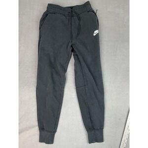 Nike Sweatpants Boys XS Black Lightweight Drawstring Baggy Loose Fit Joggers